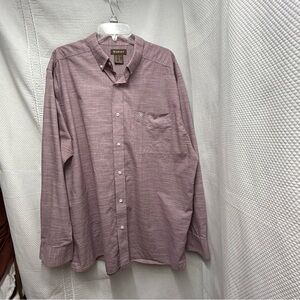 Ariat Burgundy Button Down‎ Shirt XL
